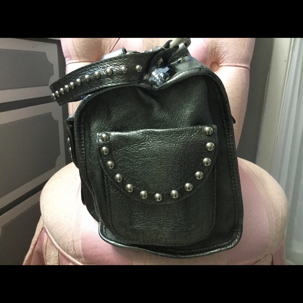 Luella silver studded leather Joni bag - Picture 4 of 8
